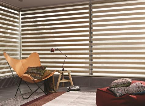 Cortina Twinline HunterDouglas, control de luz y privacidad